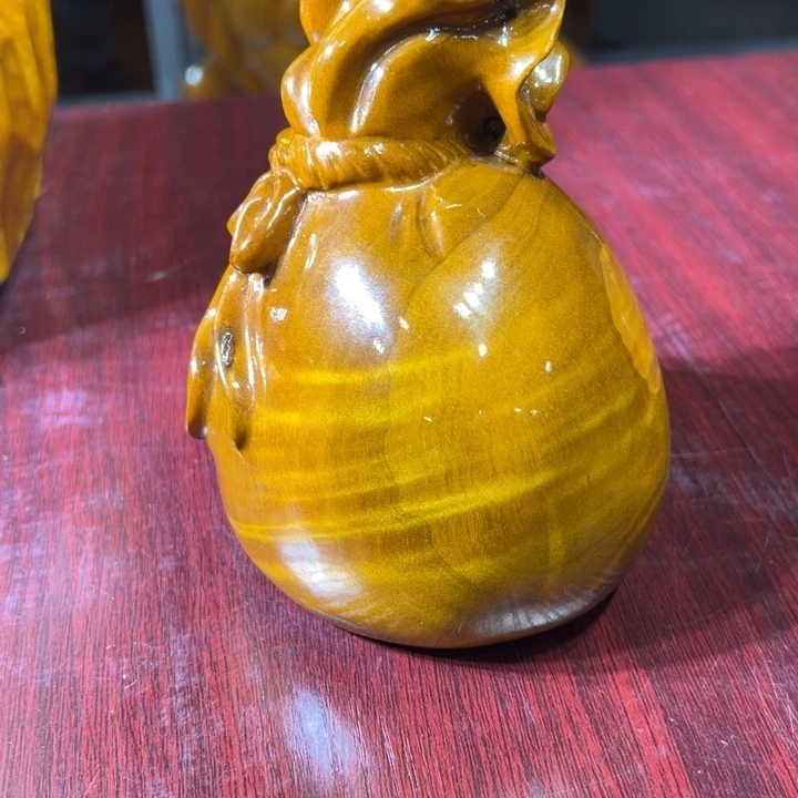金丝楠木福袋小摆件