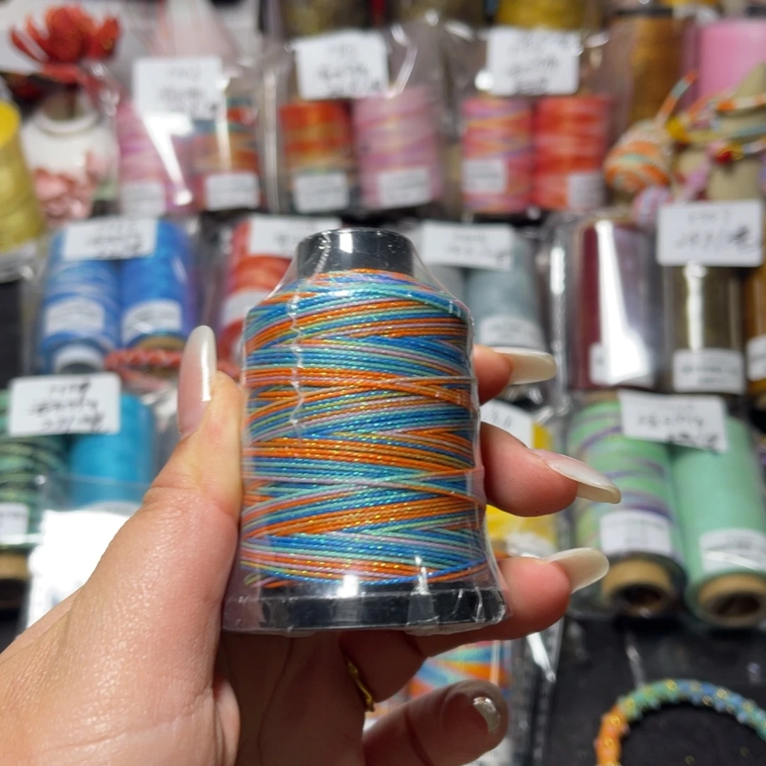 茄***子腈纶0.5星空段染蜡线海上列车