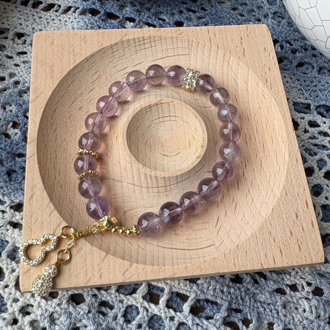 普陀山 天空之境小葫芦玻利维亚紫水晶手串681