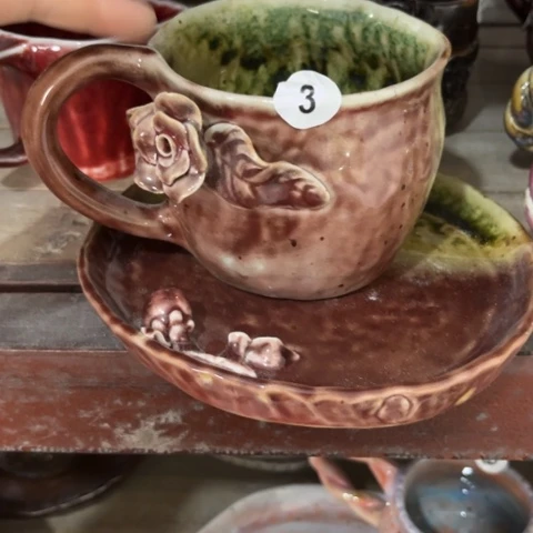 *****碗纯手工手捏咖啡杯餐具壶承
