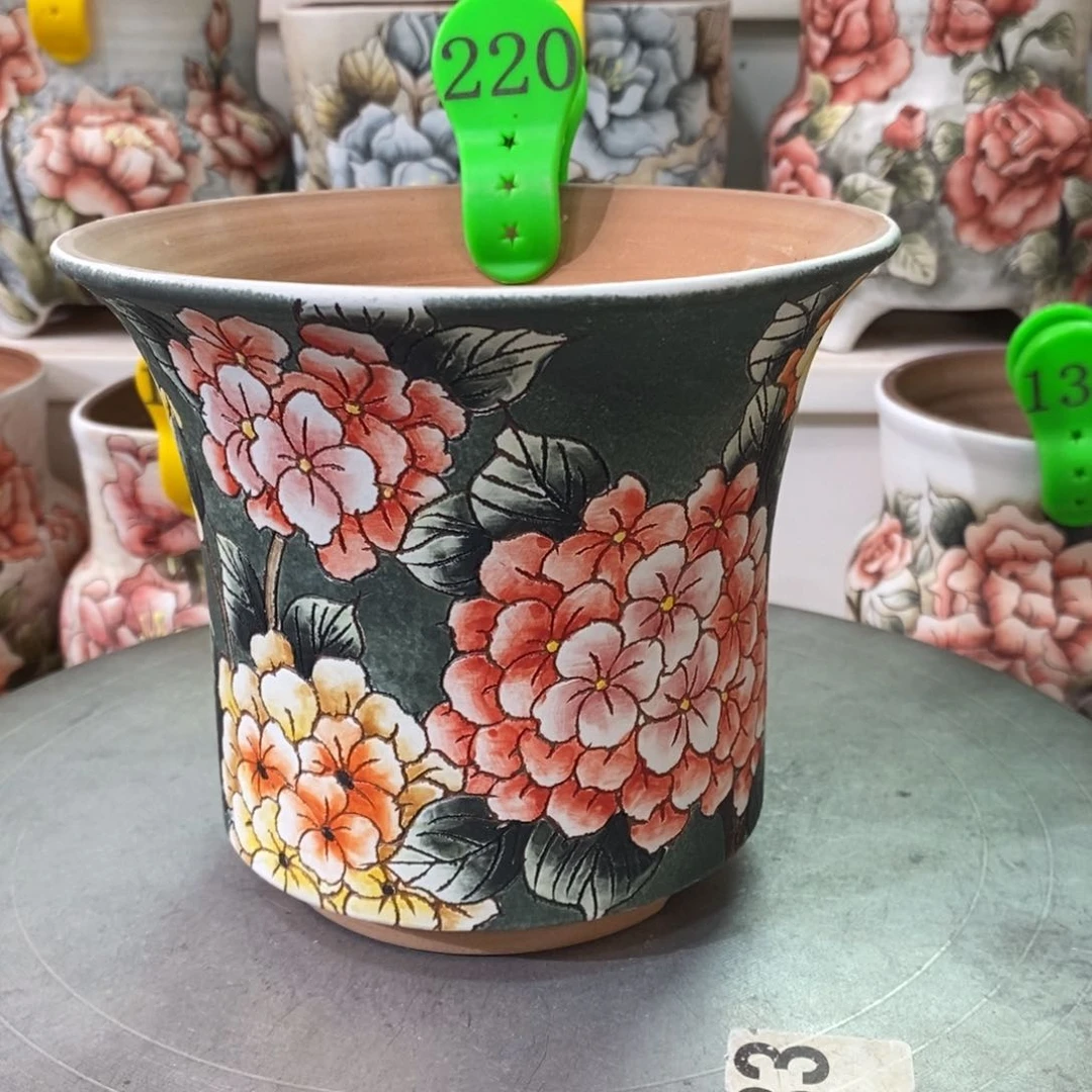 紫砂花盆水晶花盆220