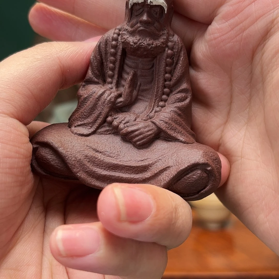 紫砂茶宠大雪紫砂茶宠摆件悟道