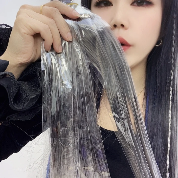 女***手布艺非金属黑灰长十片D1