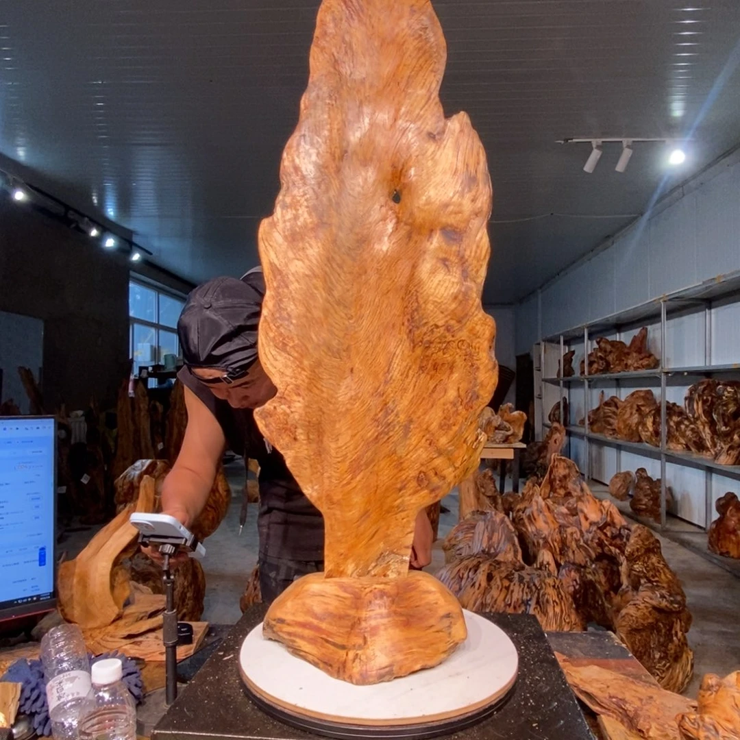 ****️木58琥珀木，自然风格根雕