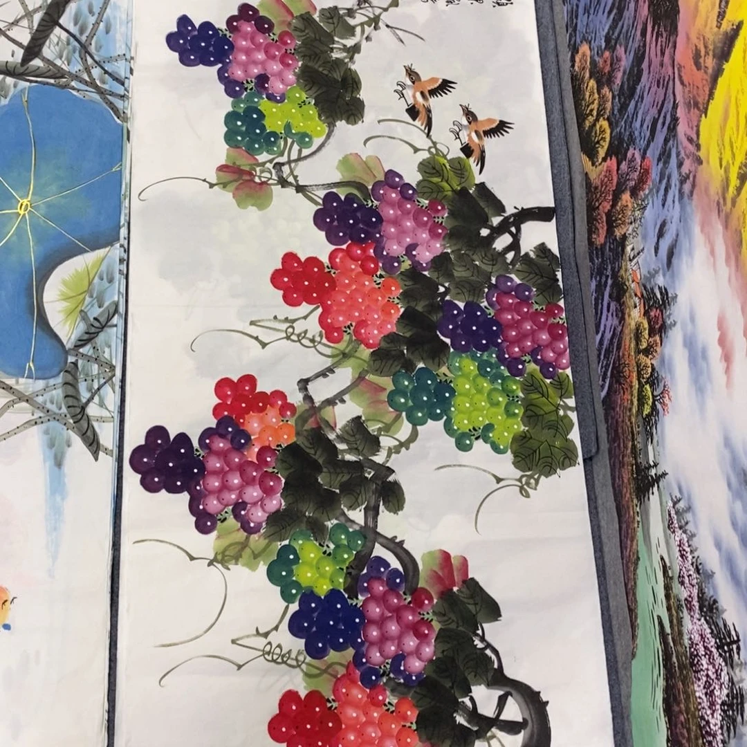 国画尺寸140✖️70四尺手绘画