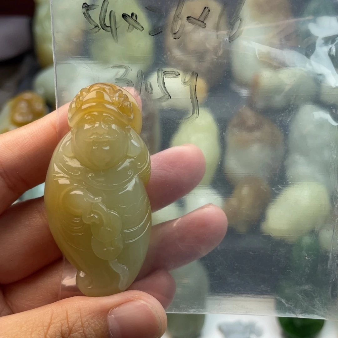 福***娃和田玉未镶嵌颈饰