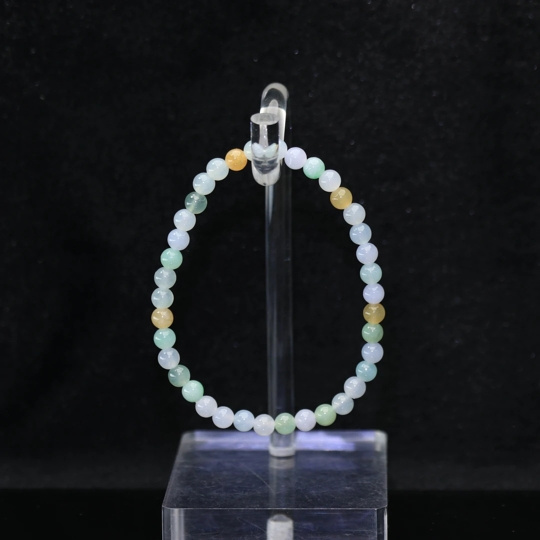 28天然缅甸翡翠A货多宝手串/400474/北京中保拍卖