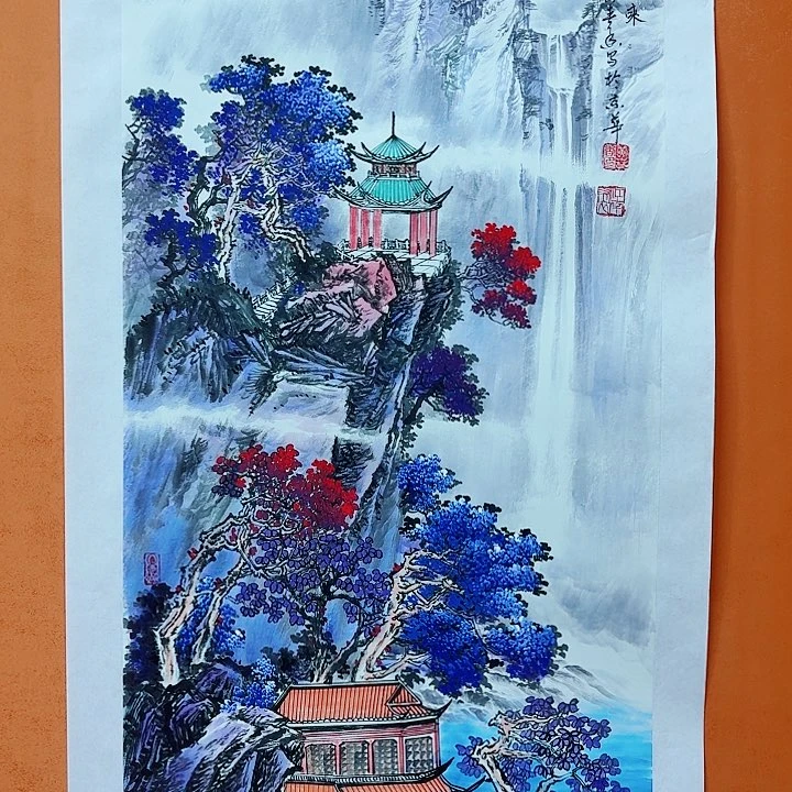 国画黄春香国画紫气东来100/50