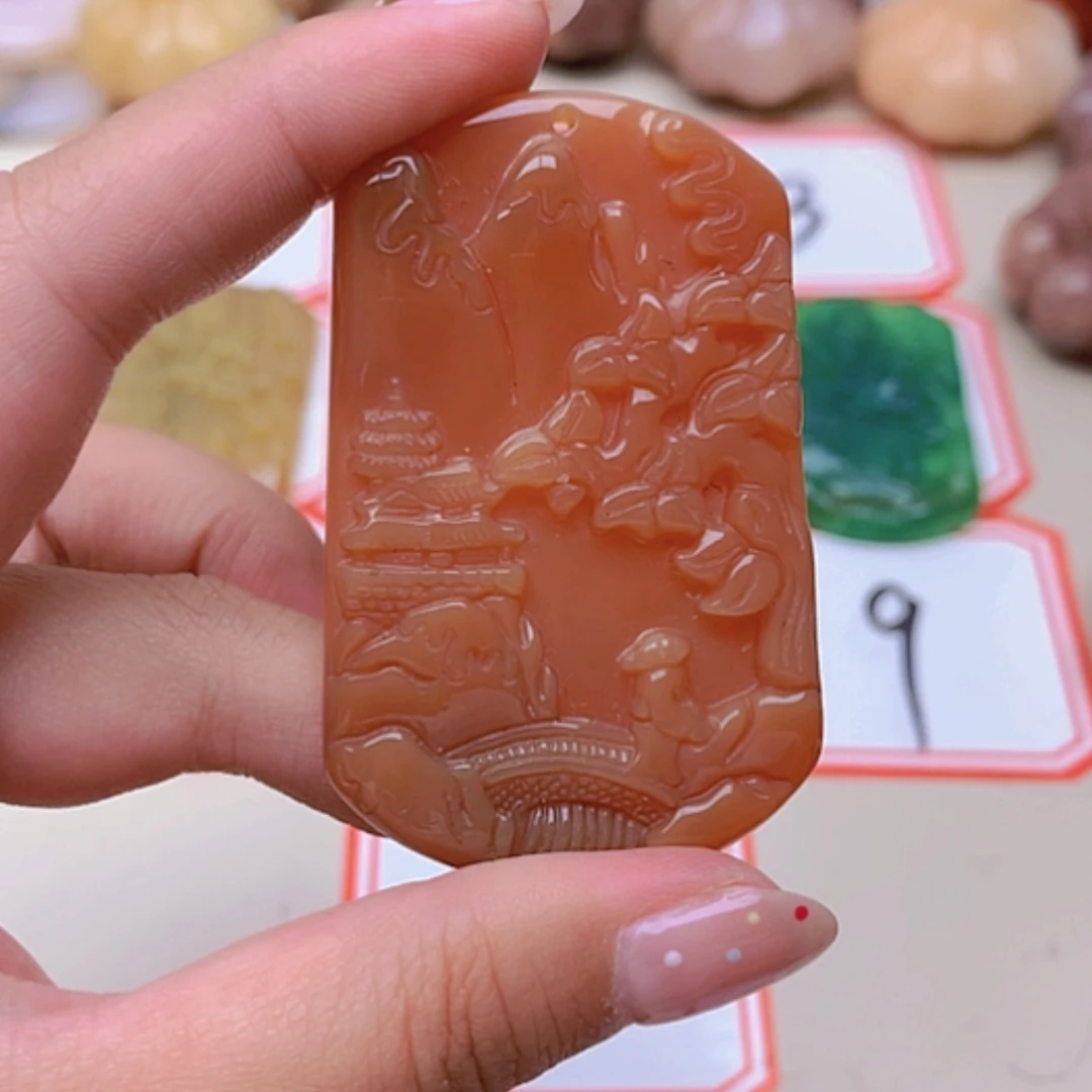 【闪购商品】未镶嵌玛瑙/玉髓珠宝半成品咪*