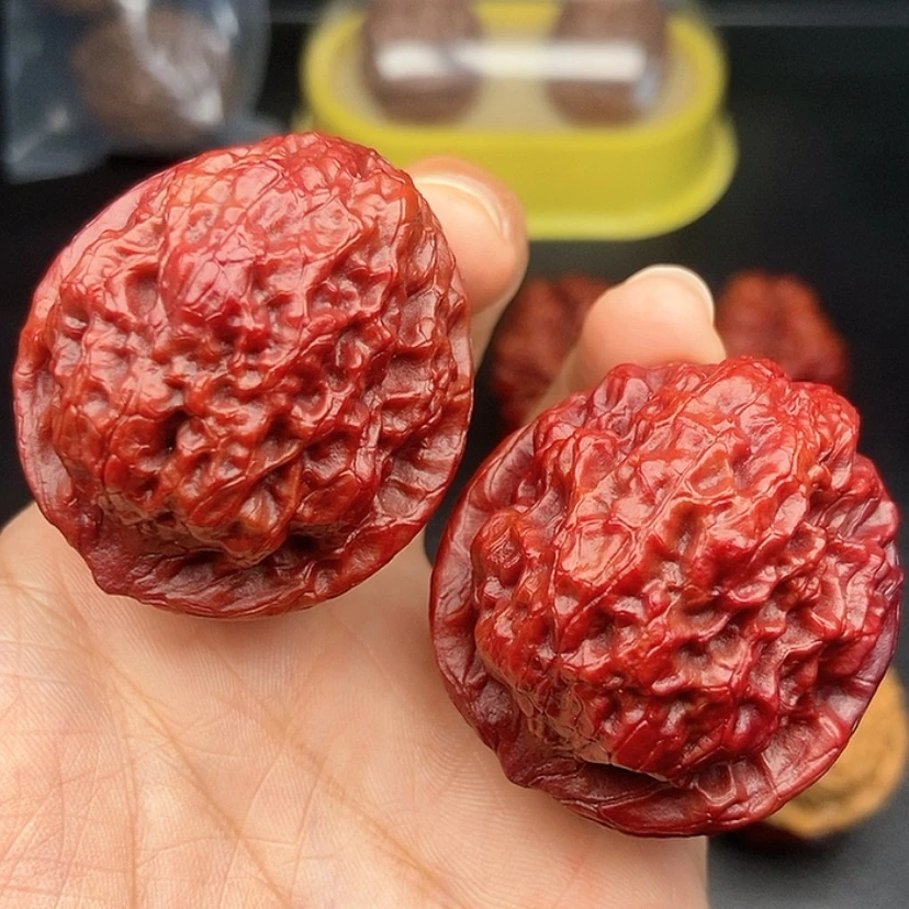 【闪购商品】把件文玩核桃42尺麒麟纹狮子