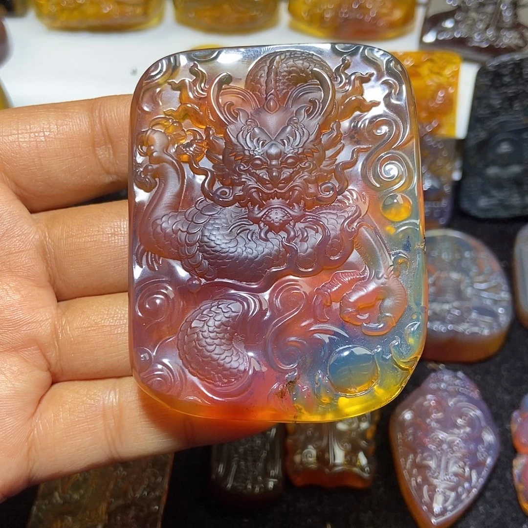 琥珀未镶嵌颈饰缅甸天然琥珀吊坠