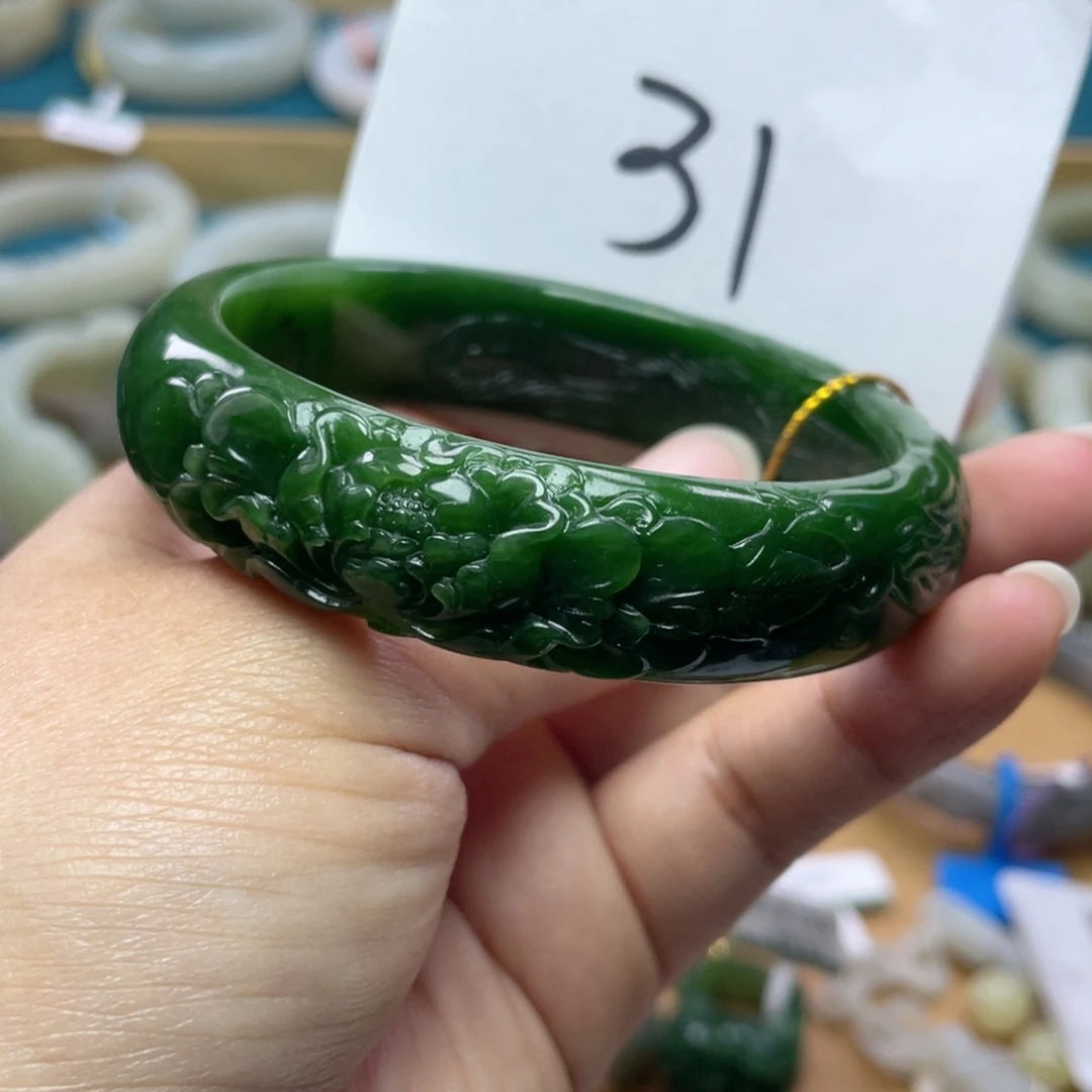 未镶嵌手镯和田玉圈口60