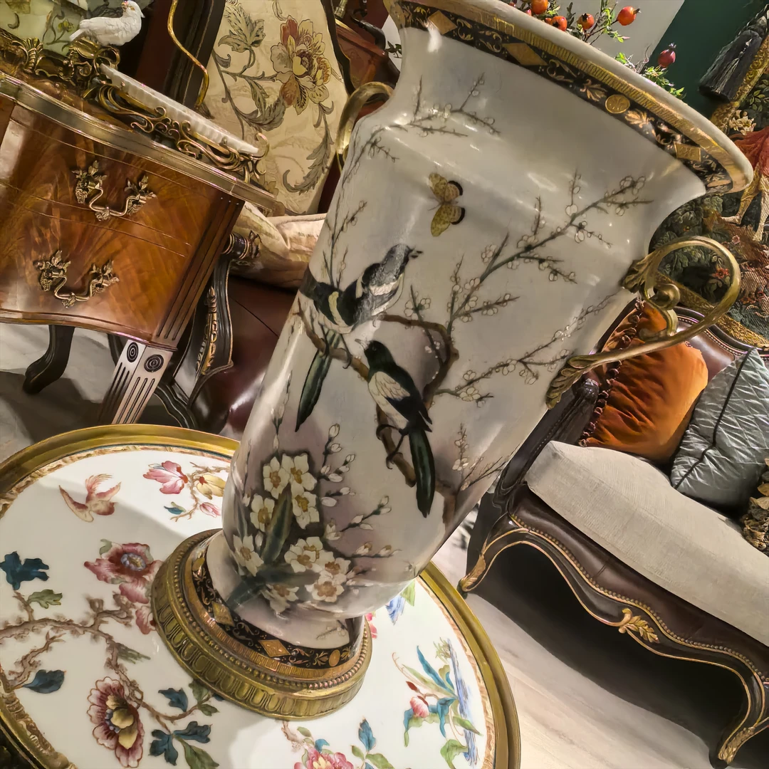 【欧美外单】2HX0738E-14.5-CC 花插瓶 26X20.5X35.5