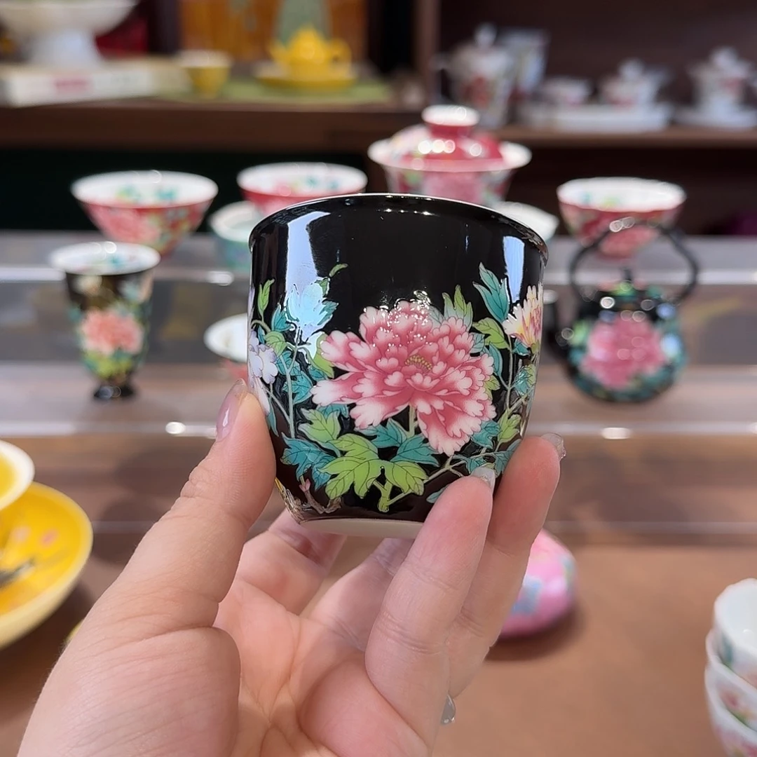 珐琅彩主人杯茶具套装