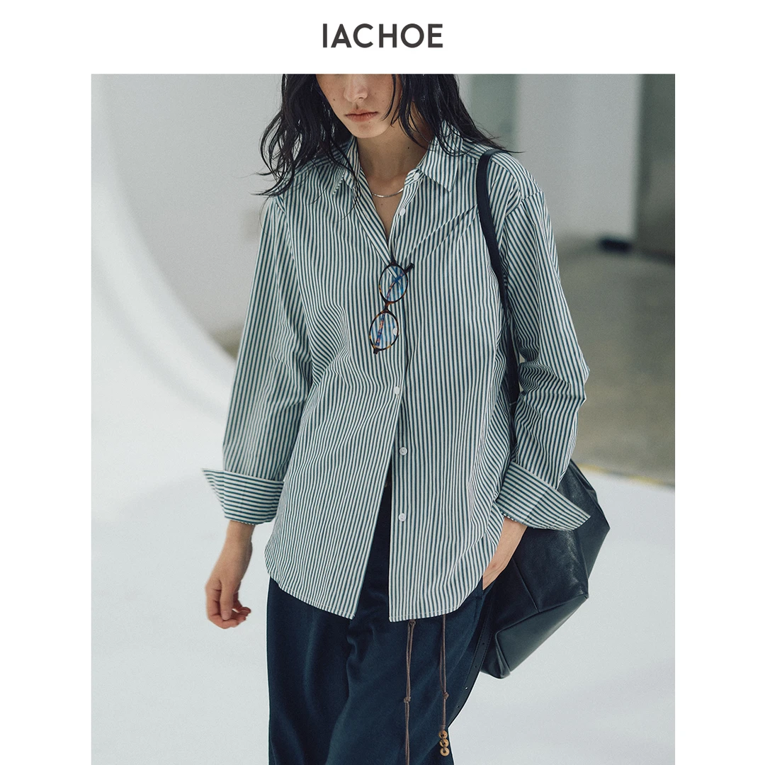 IACHOE彩色条纹衬衫3661504008