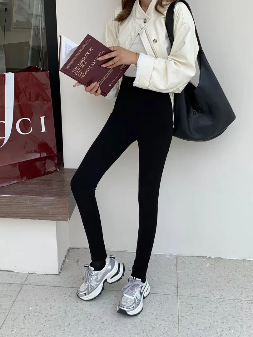 高腰女打底裤外穿小个子收腹提臀云朵裤 8882