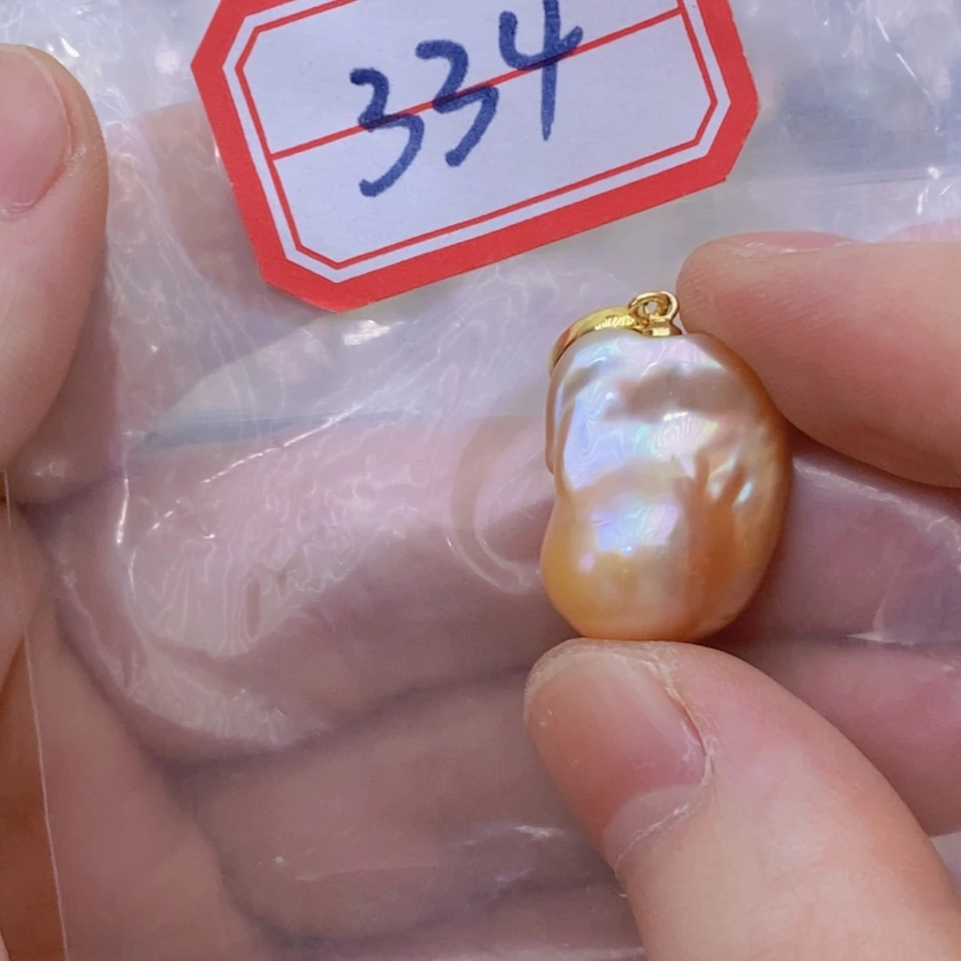 银S925镶嵌淡水珍珠吊坠