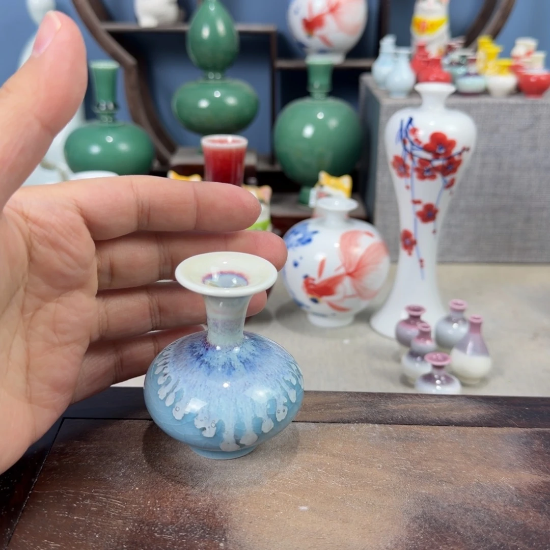 陶瓷手工小花器摆件