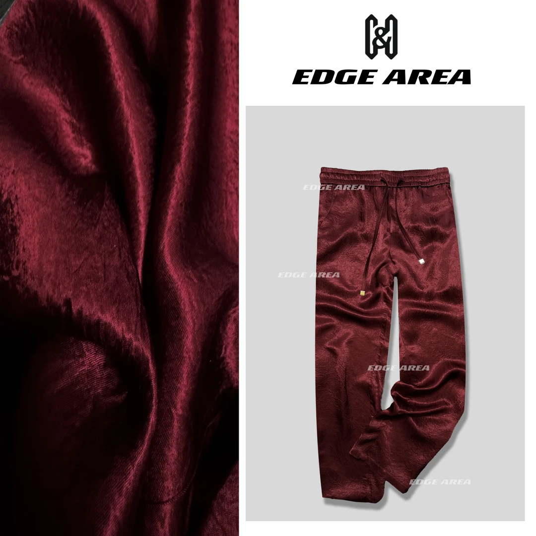 【EDGE AREA】B*C家高.奢系列100%醋酸纤维夏薄款休闲垂感长裤6676