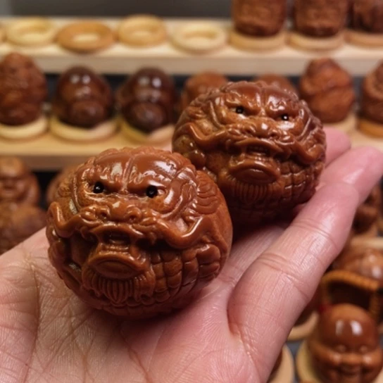 橄榄核手串/手链龙球一对