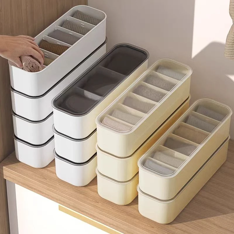 袜子收纳盒放袜子神器三合一专用装内衣内裤贴身衣物的盒子家用