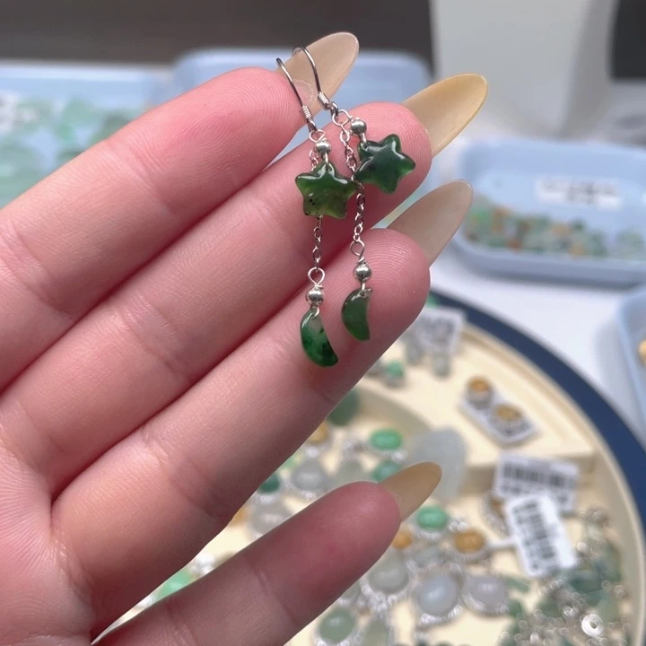 翡翠银S925镶嵌颈饰