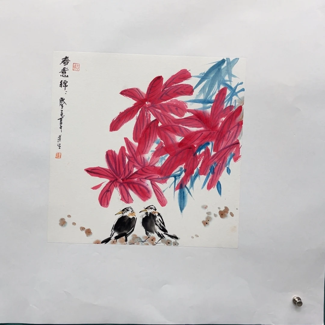 国画艺术家真人手绘