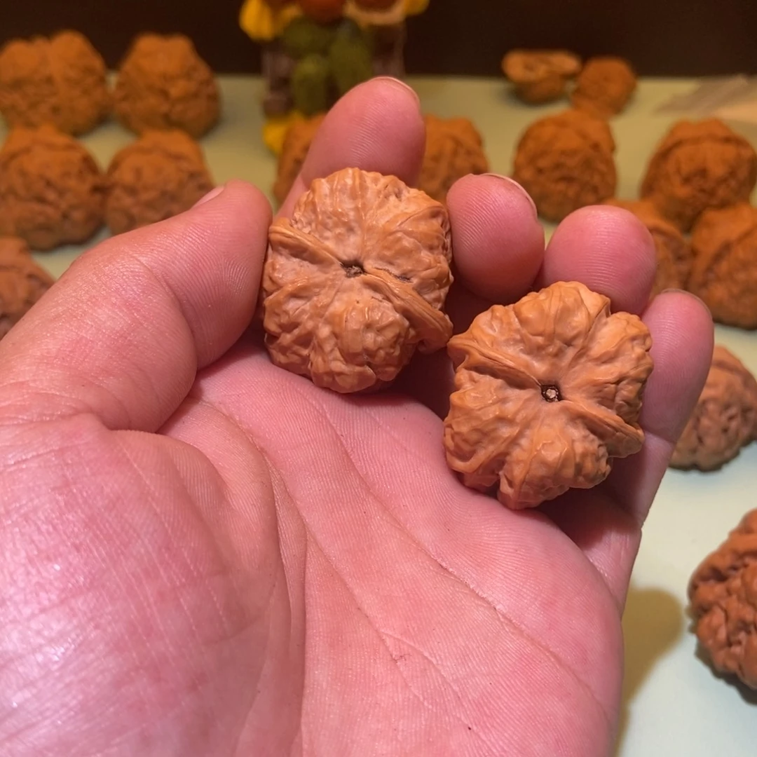 核桃手串/手链杨*蛤蟆头34一对