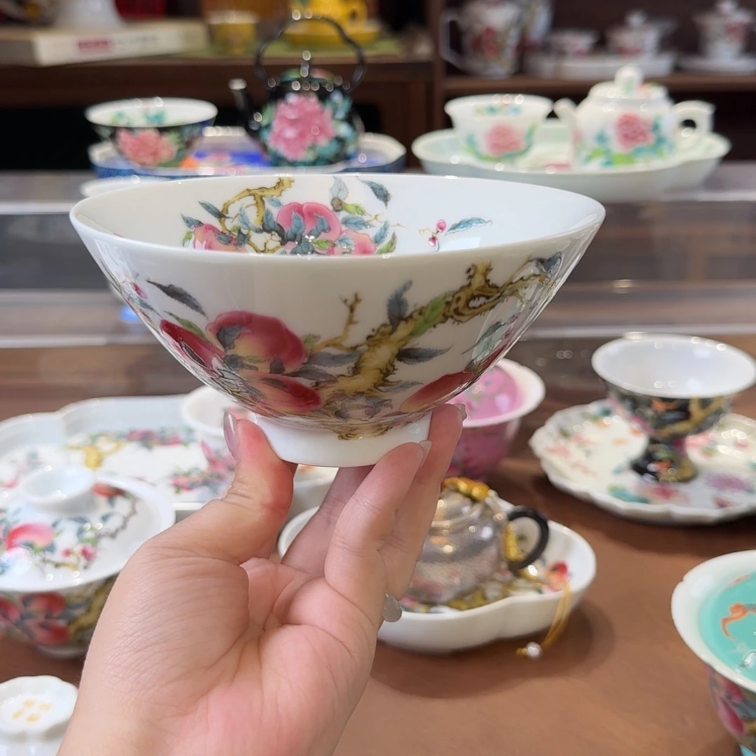 珐琅彩主人杯茶具套装