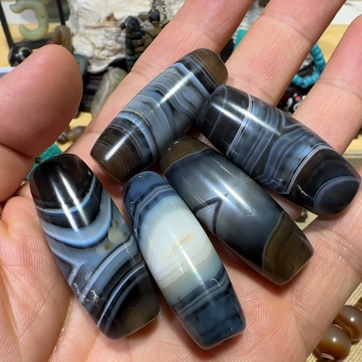 龙***步瓷器摆件手工珠子
