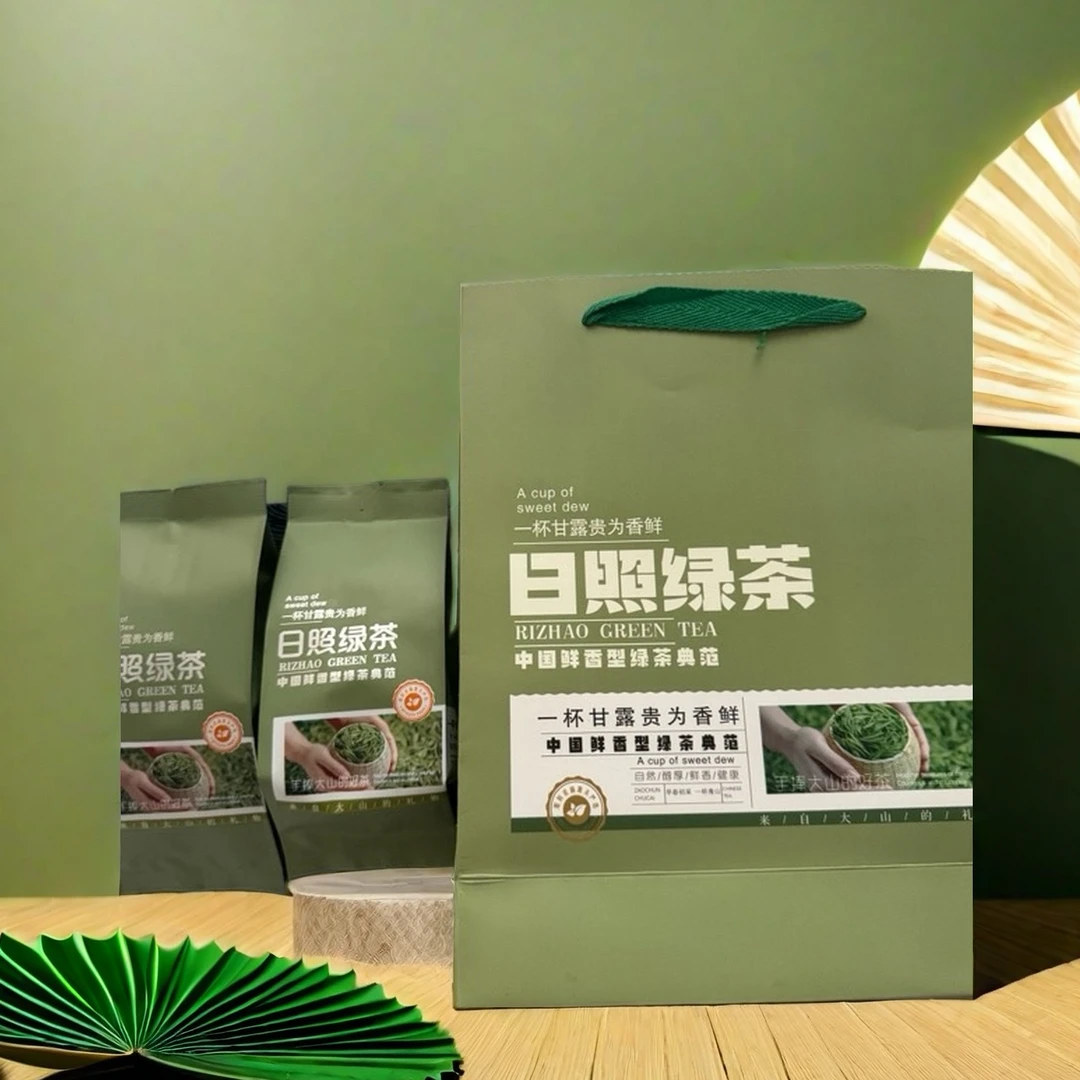 日照绿茶袋装新茶手提山东特产高档送礼炒青特级