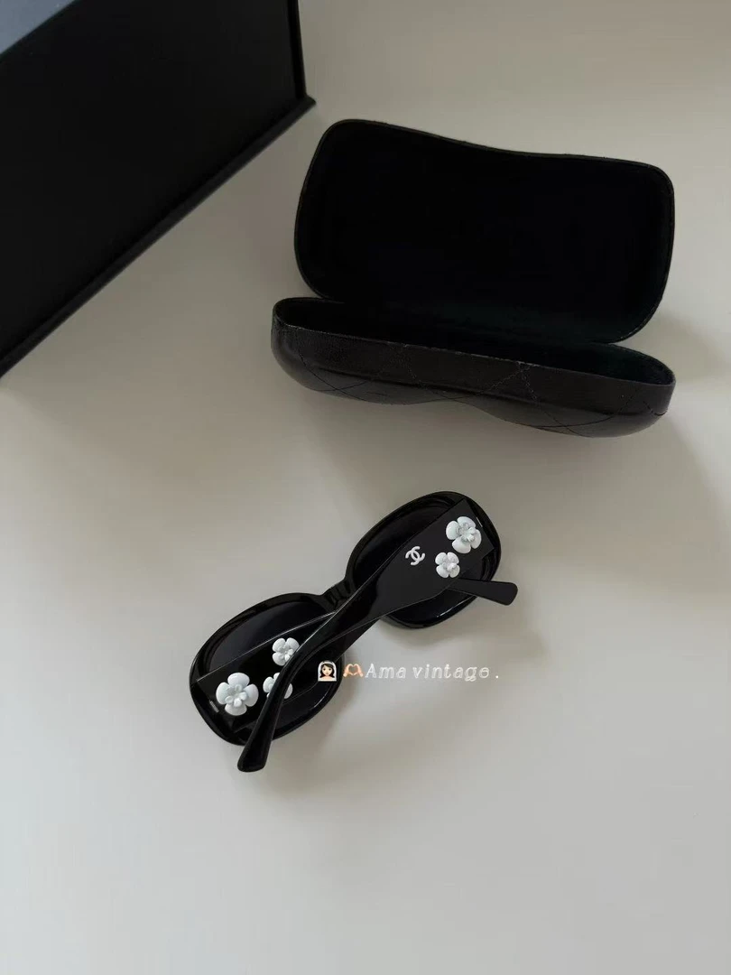95新 Chanel/香奈儿 中古山茶花墨镜 13601460