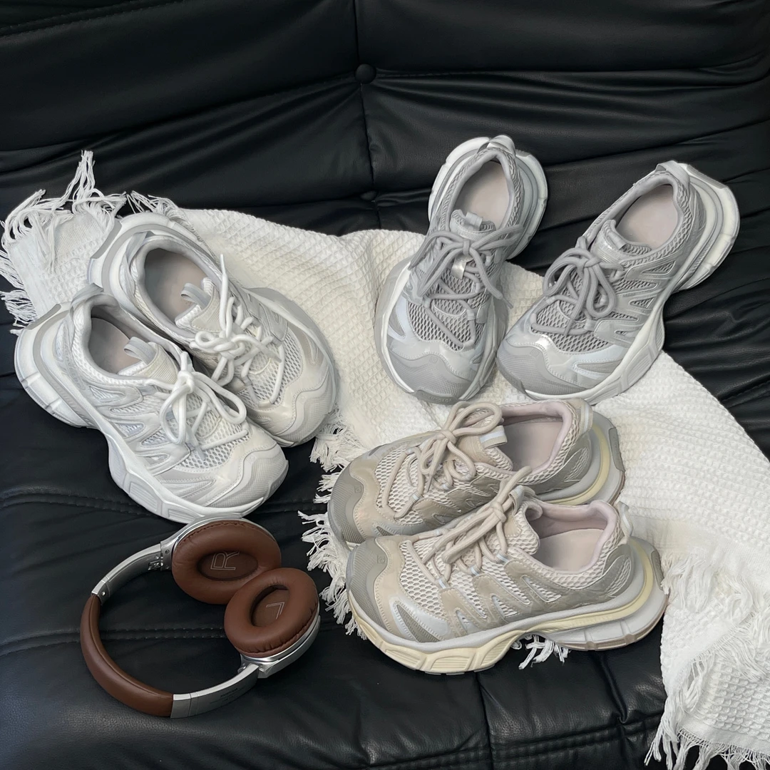 QIAODADA｜小翘头网面透气厚底增高欧版小众百搭舒适老爹鞋｜4cm