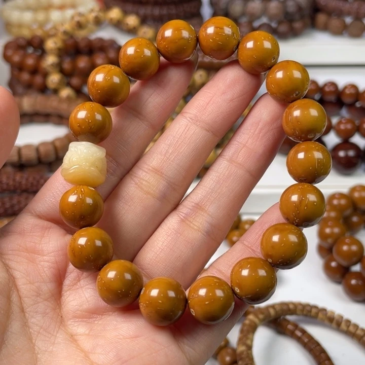 紫金鼠手串浅**?12尺寸紫金鼠光珠