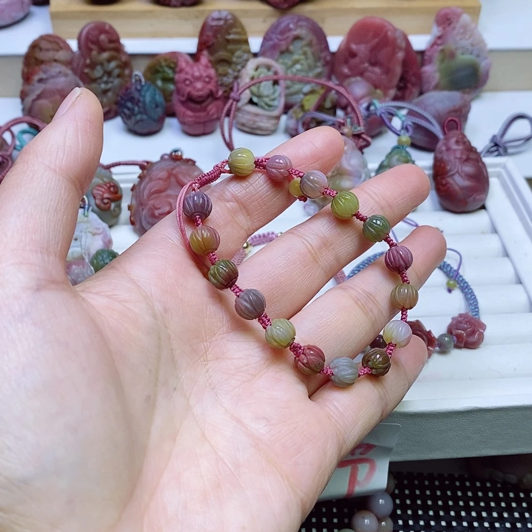 玛瑙/玉髓盐源玛瑙手链未镶嵌