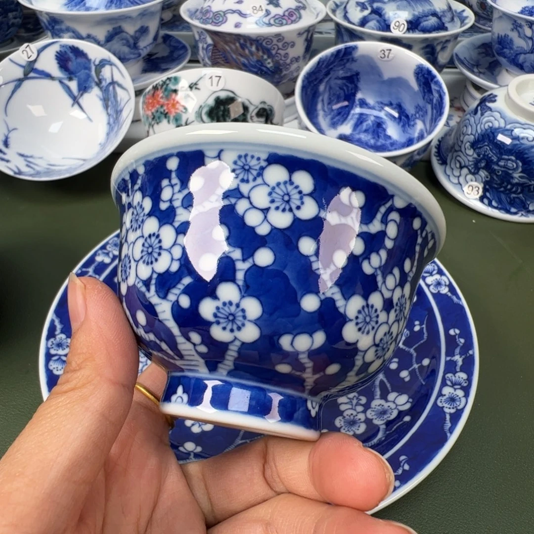 陶瓷景德镇纯手工纯手绘茶具木木54