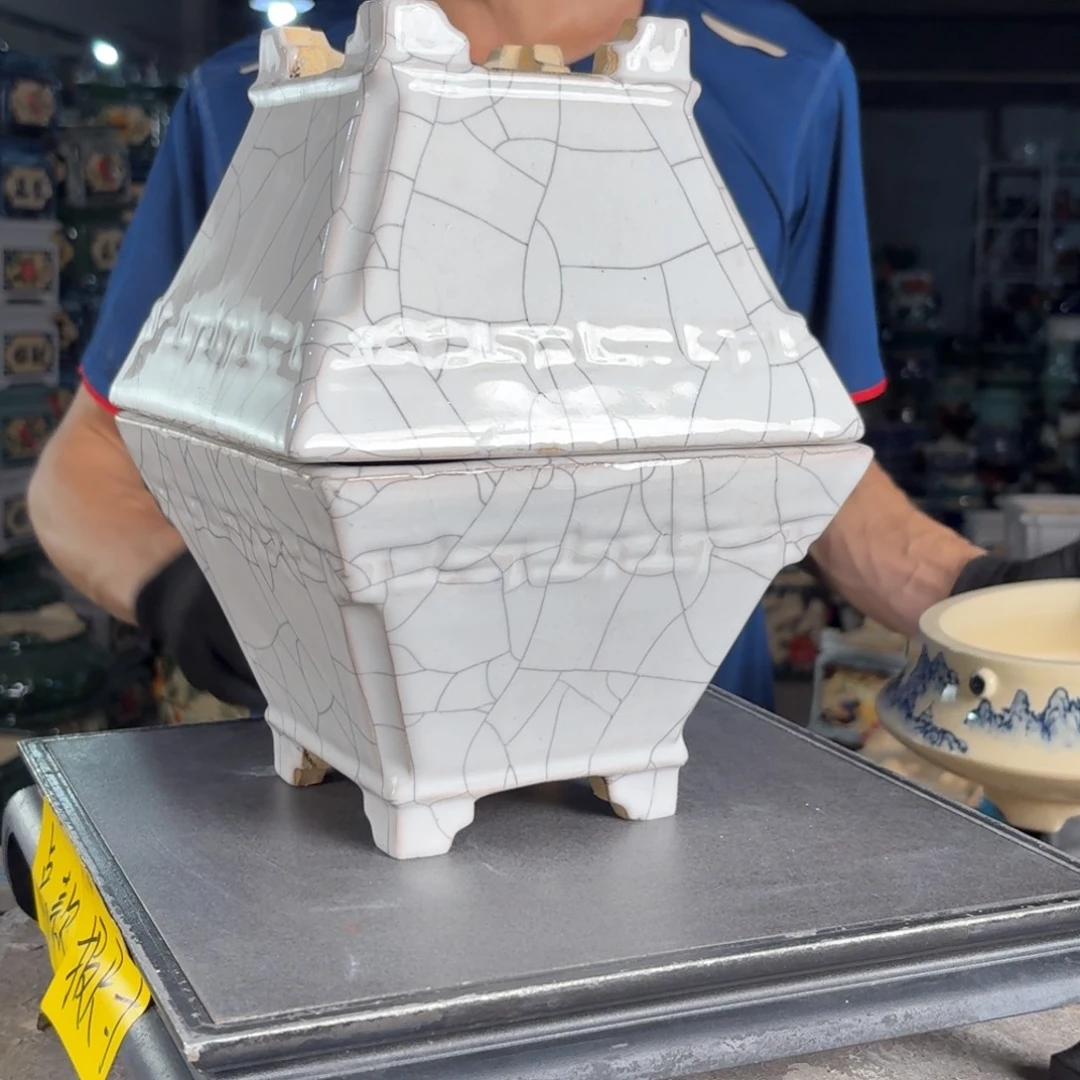 工***师一风堂石湾花盆 内15*11微瑕