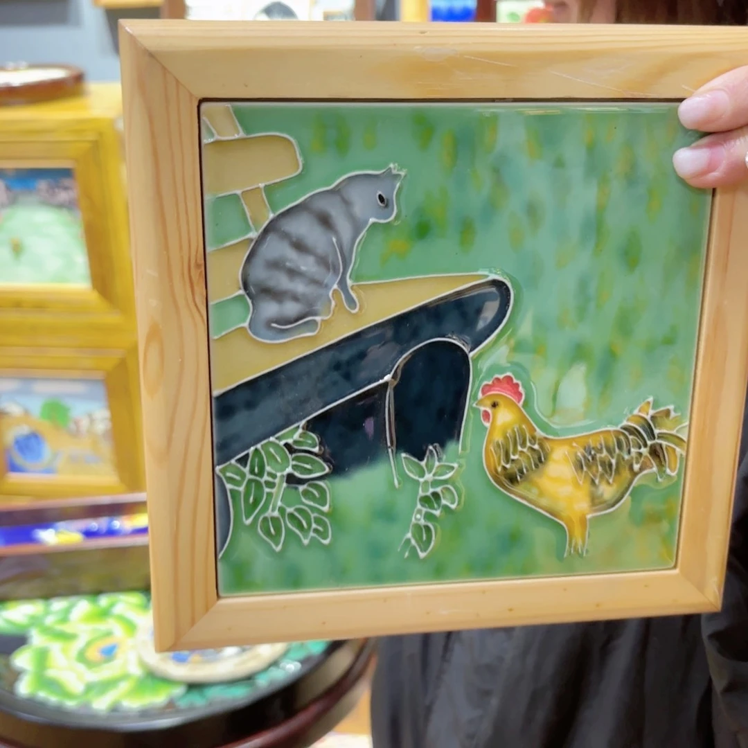 瓷片19.19连画带框特价福利微微瑕