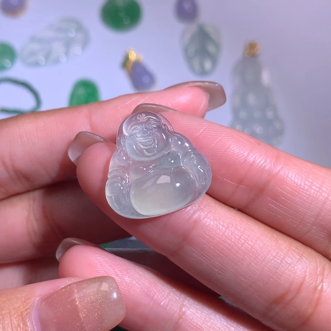 颈饰未镶嵌翡翠佛14.5-14.7-5.2