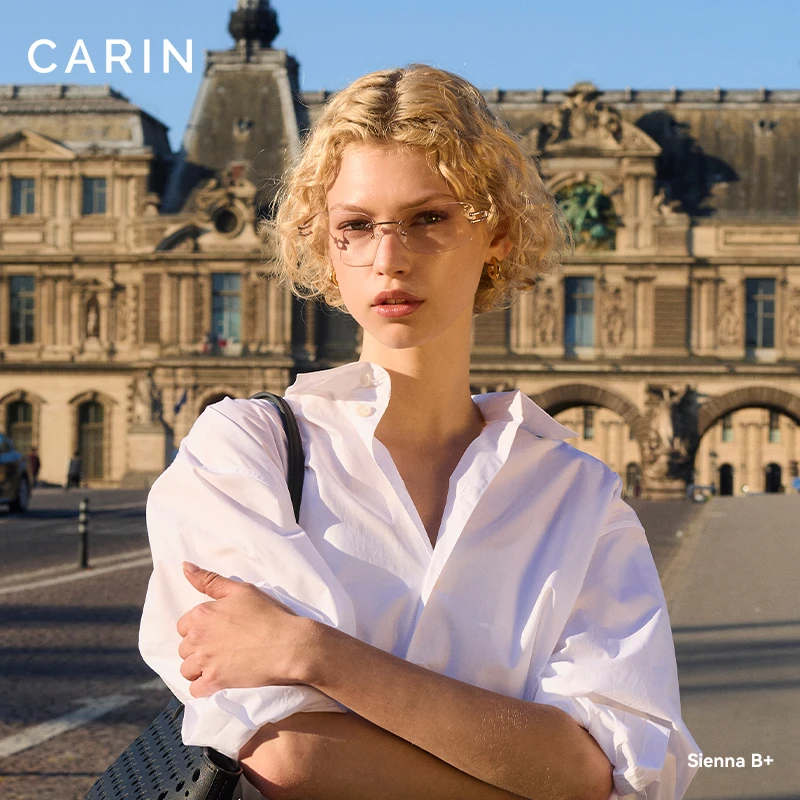 CARIN【徐海乔同款】无框眼镜高级感纯钛Sienna+防蓝光眼镜女男款