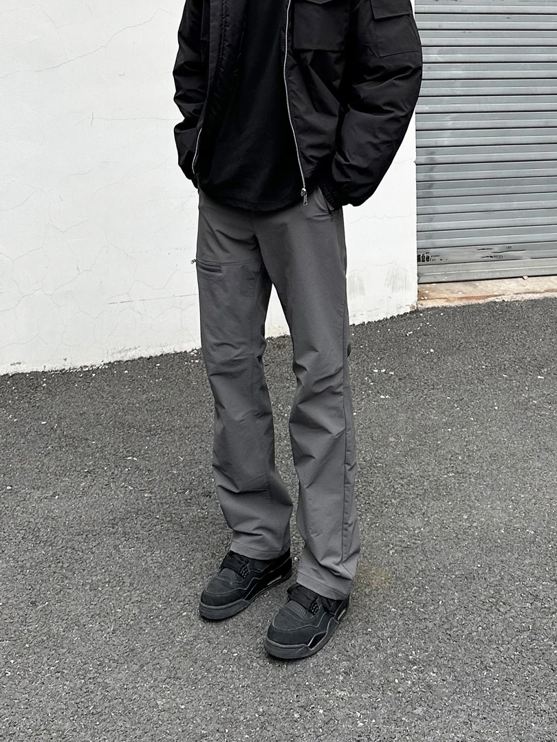 LIMOU春夏茑家伽马2.0gamma直筒微喇户外软壳冲锋裤机能长裤子男