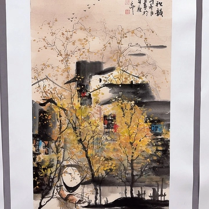 国画亲笔手绘放心去藏