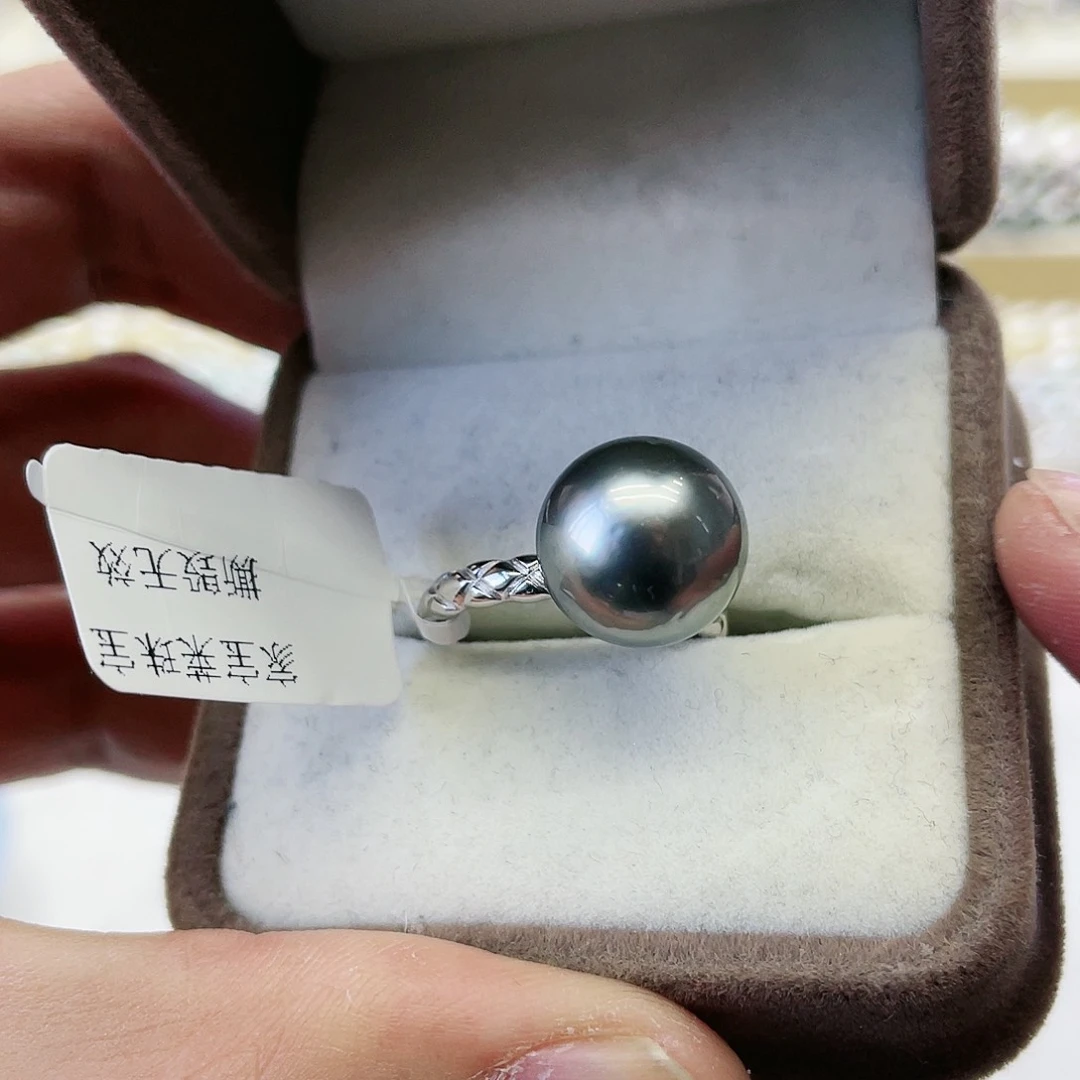 海水珍珠戒指银S925镶嵌