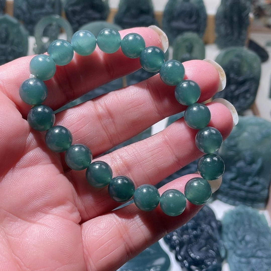 定制翡翠未镶嵌珠串