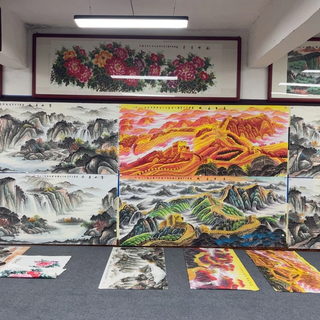 用***6国画小八尺水墨丹青画