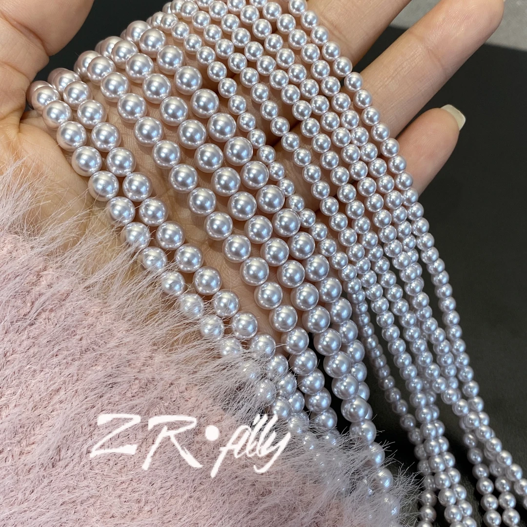 钛钢仿珍珠项链 时尚个性曼塔玫瑰色项链3912