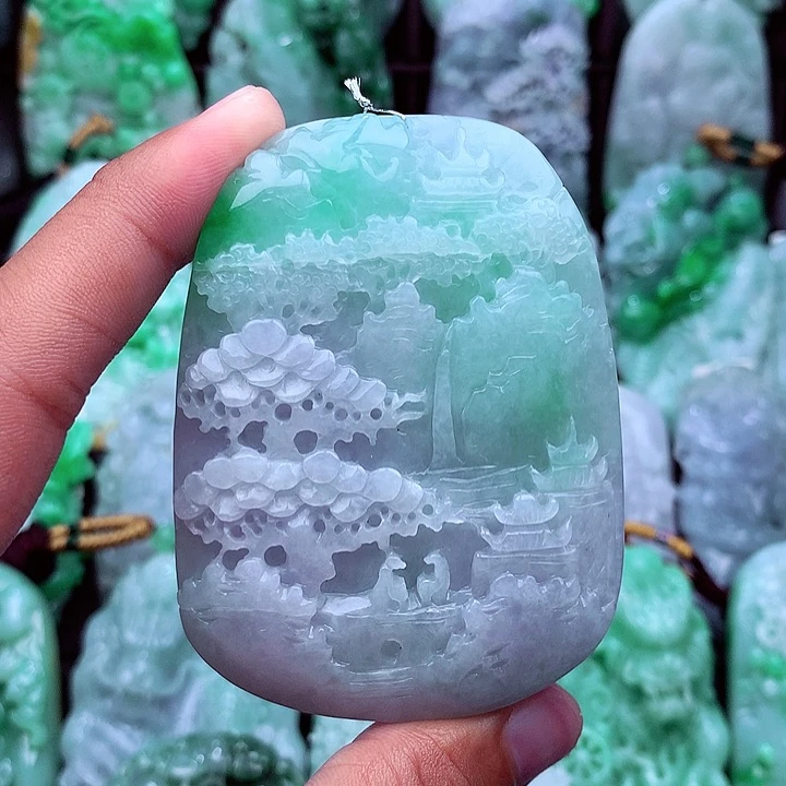 翡翠未镶嵌吊坠(不含链)