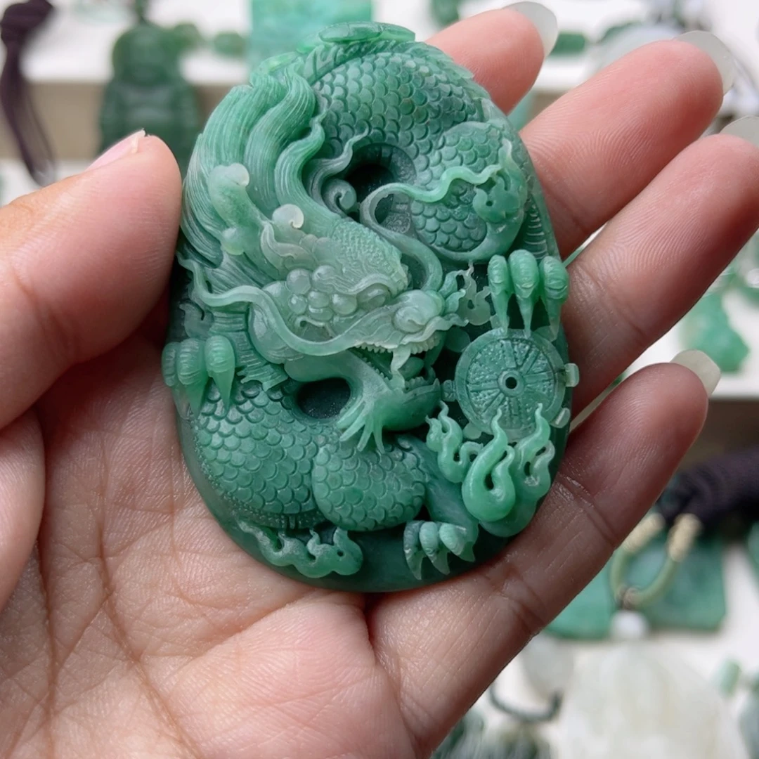 ༺***༻未镶嵌独山玉挂件
