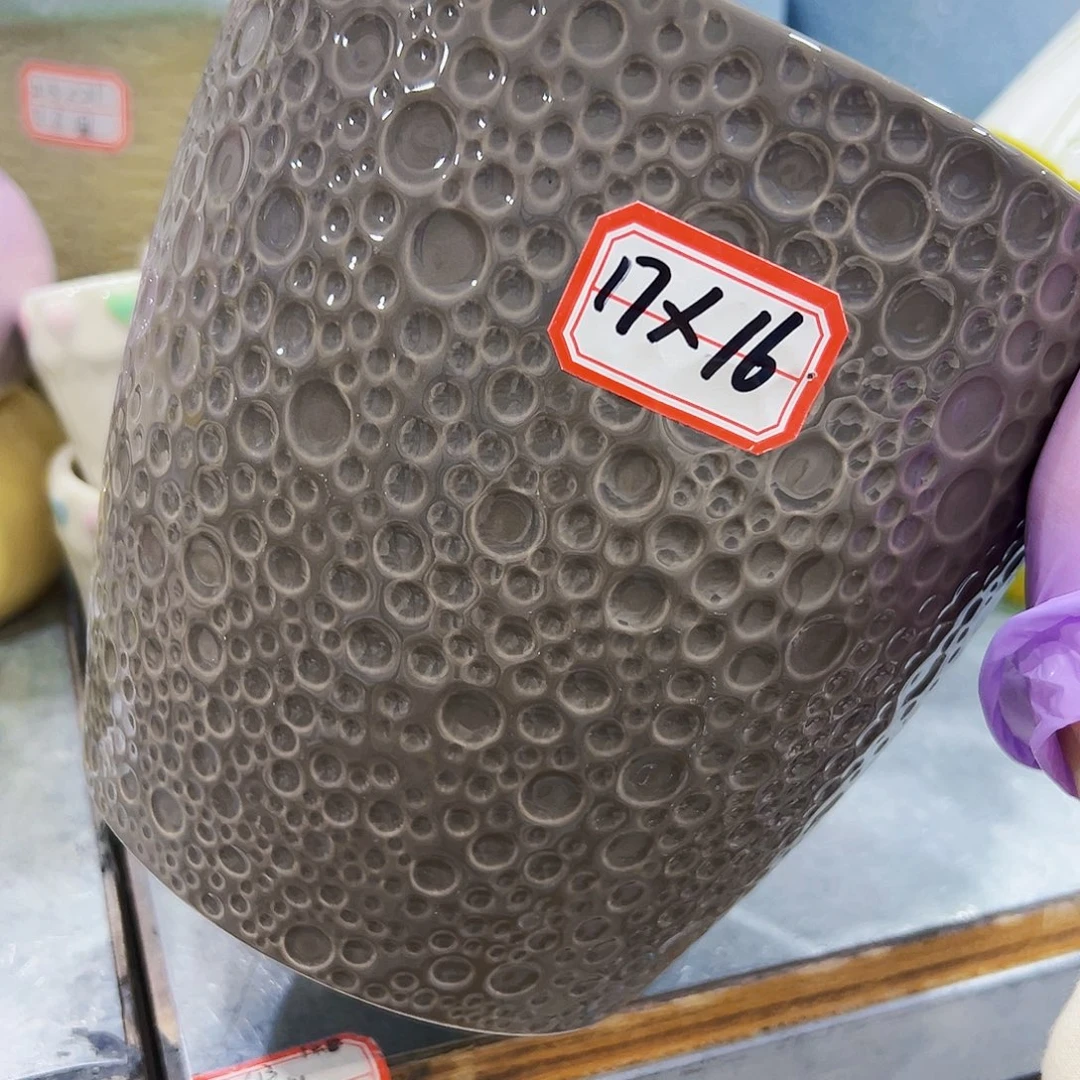 有孔外贸尾单陶瓷花盆凑单10米包邮