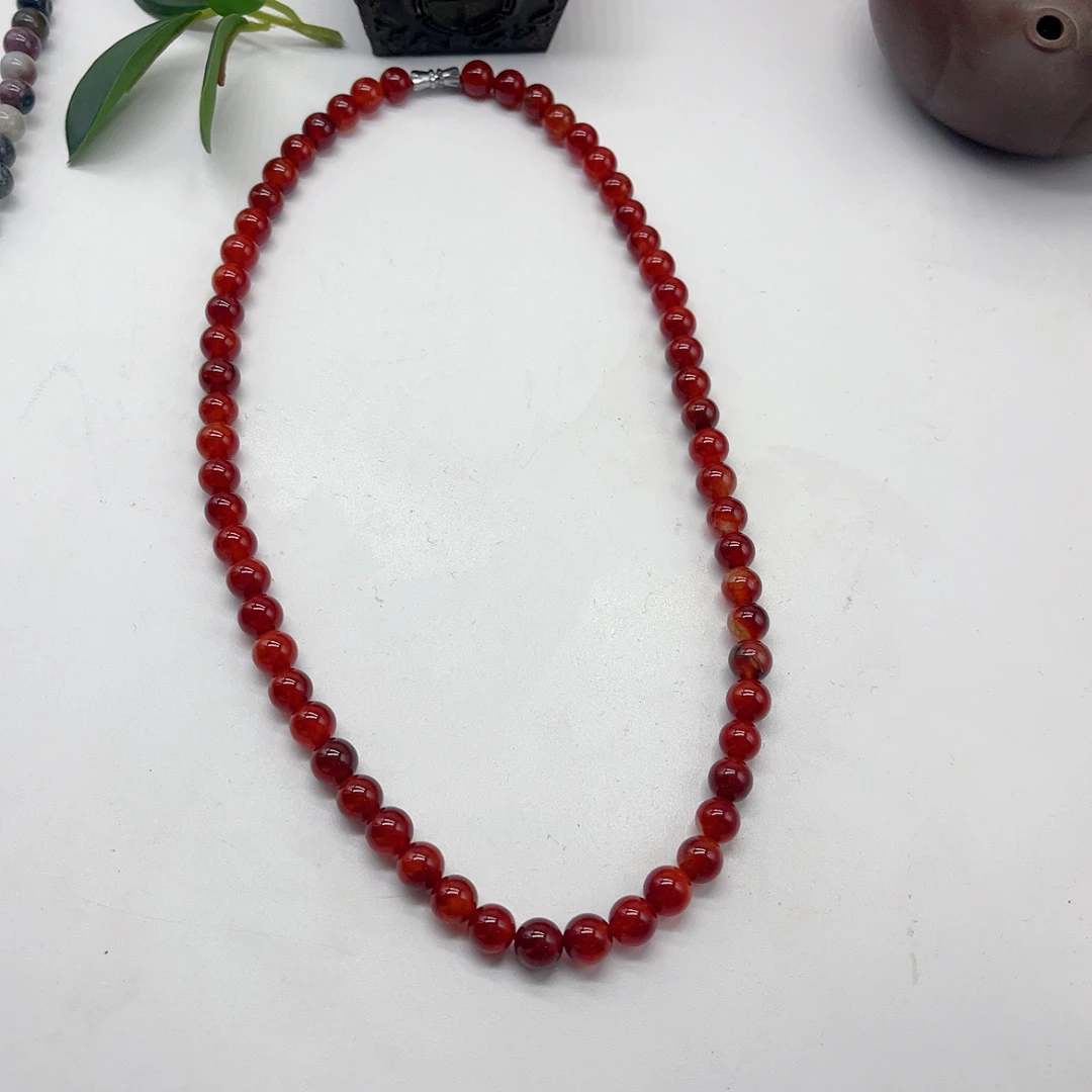 红玛瑙龙鳞项链 卡10（拍一发一多样性发货）